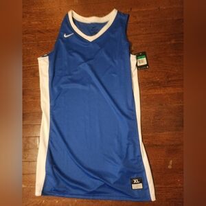 Nike Womens Sz XLT Blue Basketball Jersey BNWT